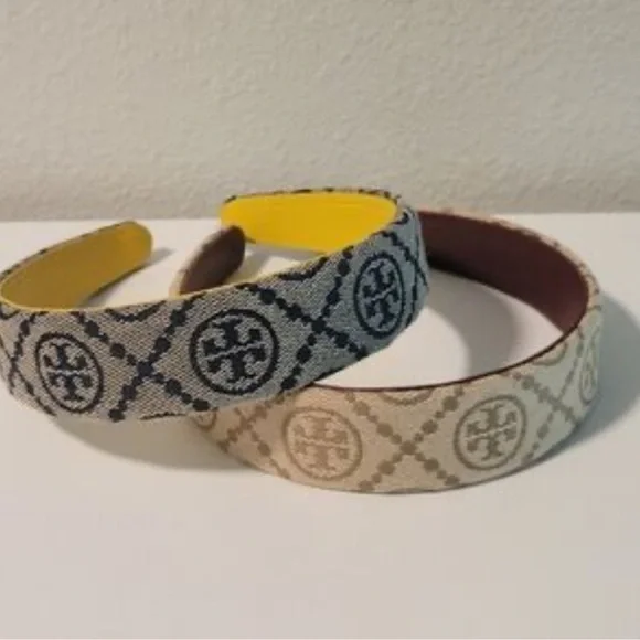 Tory Burch Monochrome Patterned Headband display picture 1